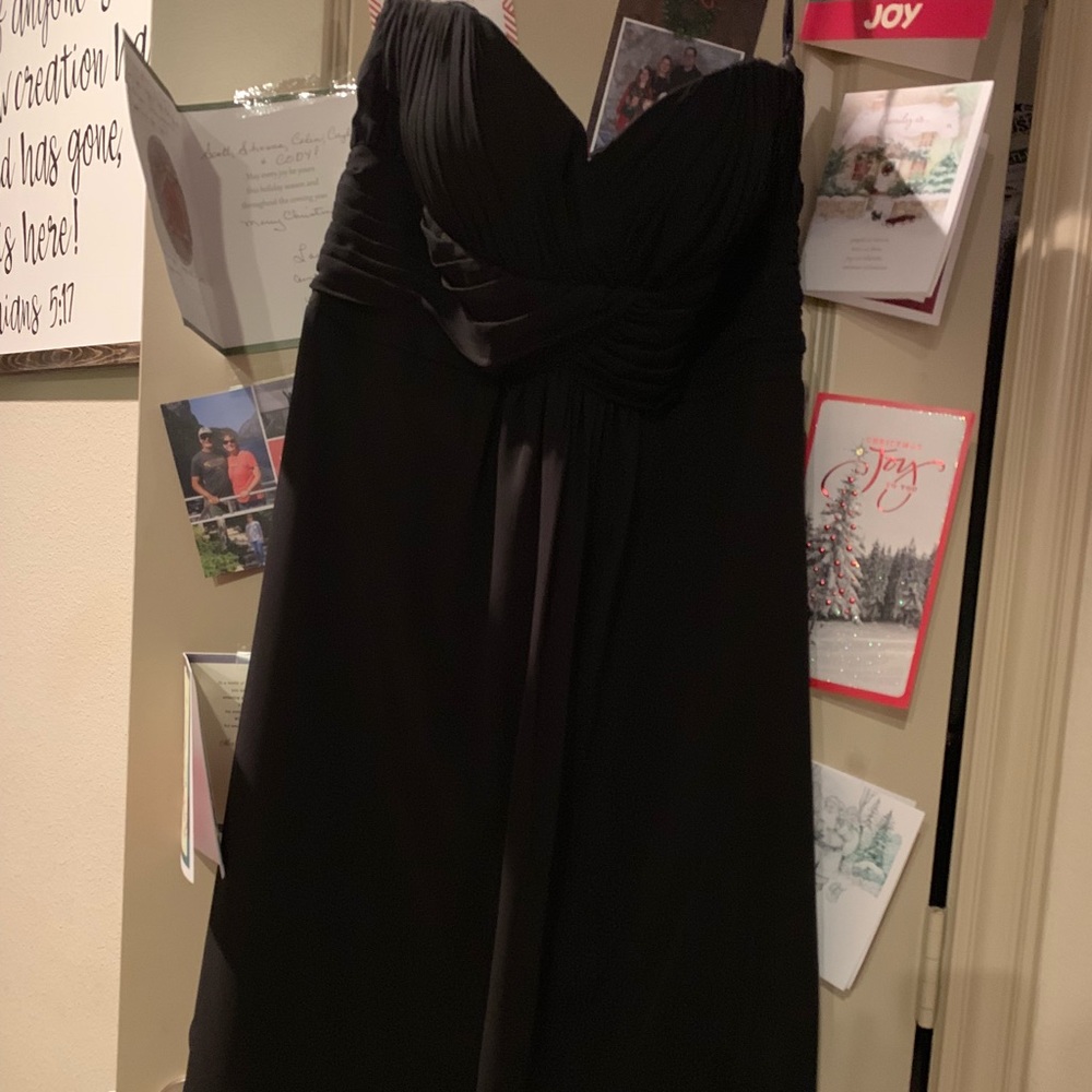 Strapless little black dress